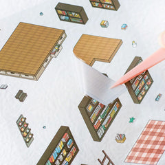 Panda Home Collection DIY 3D Scene Stickers 4 Cute Miniature Scenes beginner