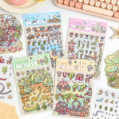 Realm of Dreams Scene Stickers - 4 Lovely Miniature Scenes intermediate
