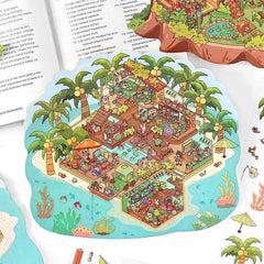 Island Shop DIY 3D Scene Stickers 2 Cute Miniature Scenes high ranking