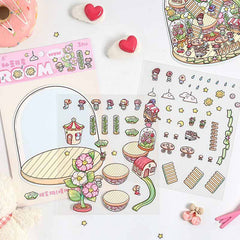 Realm of Dreams Scene Stickers - 4 Lovely Miniature Scenes intermediate