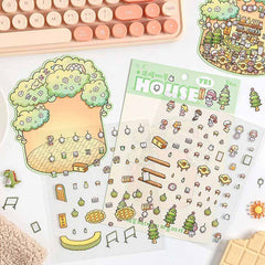 Realm of Dreams Scene Stickers - 4 Lovely Miniature Scenes intermediate