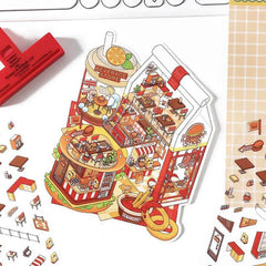 Epicurean Haven DIY 3D Scene Stickers 4 Cute Miniature Scenes high ranking