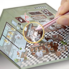 Animal Small Business DIY 3D Scene Stickers 4 Cute Miniature Scenes advanced