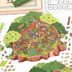 Island Shop DIY 3D Scene Stickers 2 Cute Miniature Scenes high ranking