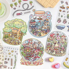 Realm of Dreams Scene Stickers - 4 Lovely Miniature Scenes intermediate