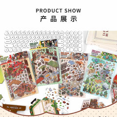 Fantasy Gift Shop DIY 3D Scene Stickers 4 Cute Miniature Scenes high ranking