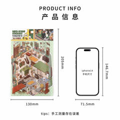 Fantasy Gift Shop DIY 3D Scene Stickers 4 Cute Miniature Scenes high ranking