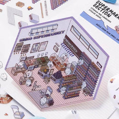 Animal Small Business DIY 3D Scene Stickers 4 Cute Miniature Scenes advanced