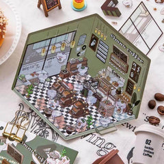 Animal Small Business DIY 3D Scene Stickers 4 Cute Miniature Scenes advanced