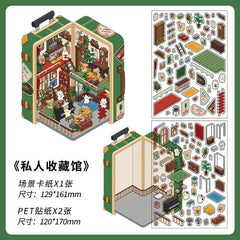 Fantasy Gift Shop DIY 3D Scene Stickers 4 Cute Miniature Scenes high ranking