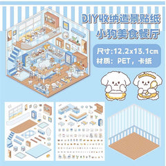 Cuddly Creations DIY 3D Sticker Collection 4 Cute Miniature Scenes advanced
