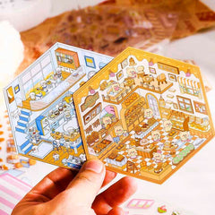 Cuddly Creations DIY 3D Sticker Collection 4 Cute Miniature Scenes advanced