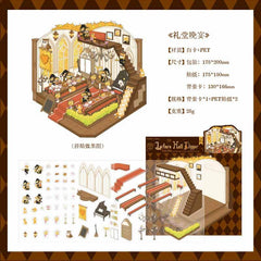 Enchanted Realms DIY 3D Scene Stickers 4 Cute Miniature Scenes advanced