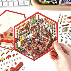 Chocolate Workshop DIY 3D Scene Stickers 4 Cute Miniature Scenes intermediate