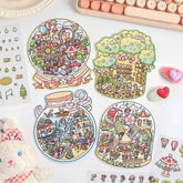 Realm of Dreams Scene Stickers - 4 Lovely Miniature Scenes intermediate