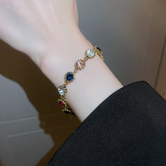 Zircon bracelet ins light luxury retro temperament bracelet versatile jewelry