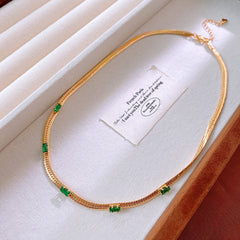 Titanium Steel Necklace Vintage ins Premium Clavicle Chain Fashion Jewelry