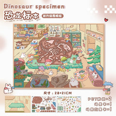 Large scene sticker 3D sticker DIY decompression difficulty