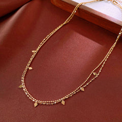 Titanium Steel Necklace Vintage ins Premium Clavicle Chain Fashion Jewelry