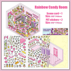 Chocolate Workshop DIY 3D Scene Stickers 4 Cute Miniature Scenes intermediate