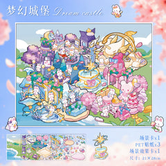 Large scene sticker 3D sticker DIY decompression difficulty