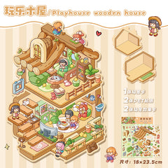 Large scene sticker 3D sticker DIY decompression high ranking