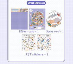 The Wild Syndicate DIY 3D Scene Stickers 3 Lovely Miniature Scenes-House Apartment Office high ranking