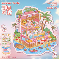 Large scene sticker 3D sticker DIY decompression difficulty