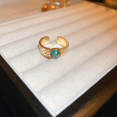 Mint zircon ring ins premium jewelry