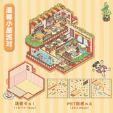 Cute 3D scene collage landscape sticker hand account sticker DIY high ranking