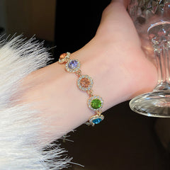 Zircon bracelet ins light luxury retro temperament bracelet versatile jewelry