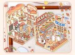 Critter Shop DIY 3D Scene Stickers 4 Cute Miniature Scenes advanced