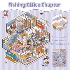 The Wild Syndicate DIY 3D Scene Stickers 3 Lovely Miniature Scenes-House Apartment Office high ranking