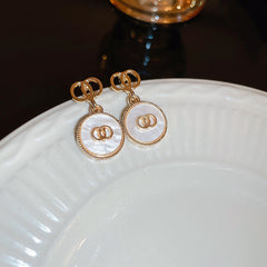 Fairy pearl earrings retro fashion high-end stud earrings temperament earrings