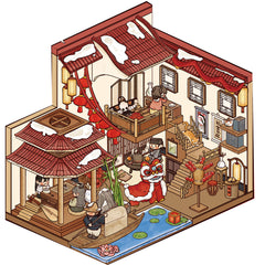 3D landscaping sticker creative scene miniature DIY sticker advanced