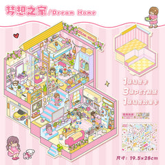 Large scene sticker 3D sticker DIY decompression high ranking