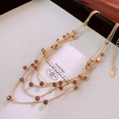 Titanium Steel Necklace Vintage ins Premium Clavicle Chain Fashion Jewelry