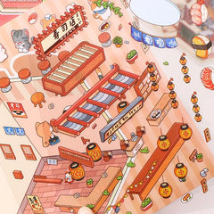 Critter Shop DIY 3D Scene Stickers 4 Cute Miniature Scenes advanced