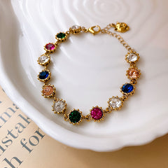 Zircon bracelet ins light luxury retro temperament bracelet versatile jewelry