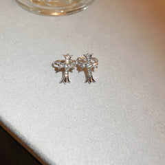 Fairy pearl earrings retro fashion high-end stud earrings temperament earrings