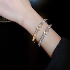 High-end zircon bracelet light luxury niche design bracelet jewelry