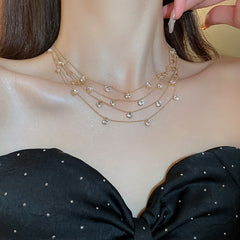 Titanium Steel Necklace Vintage ins Premium Clavicle Chain Fashion Jewelry