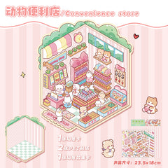 Large scene sticker 3D sticker DIY decompression advanced