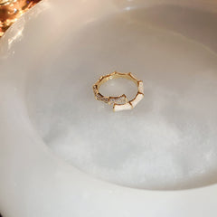 Mint zircon ring ins premium jewelry