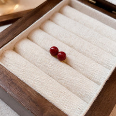 Fairy pearl earrings retro fashion high-end stud earrings temperament earrings