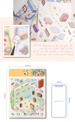Landscaping indoor DIY 3D Sticker Collection 2 Cute Miniature Scenes- Bedroom Music advanced