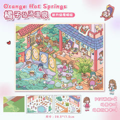 Large scene sticker 3D sticker DIY decompression difficulty