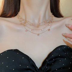 Titanium Steel Necklace Vintage ins Premium Clavicle Chain Fashion Jewelry