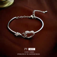 High-end zircon bracelet light luxury niche design bracelet jewelry