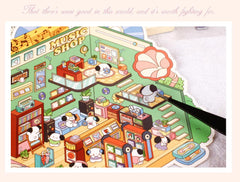 Landscaping indoor DIY 3D Sticker Collection 2 Cute Miniature Scenes- Bedroom Music advanced